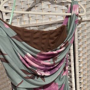 JLUXLABEL Brown and Green Garment